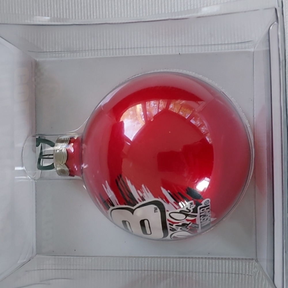 NASCAR Ornament Red Collectible Dale  Earhardt Jr #8 New in Plastic Case